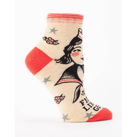 Sock with graphic design on a white background