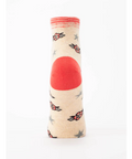 Sock with butterfly design on a white background