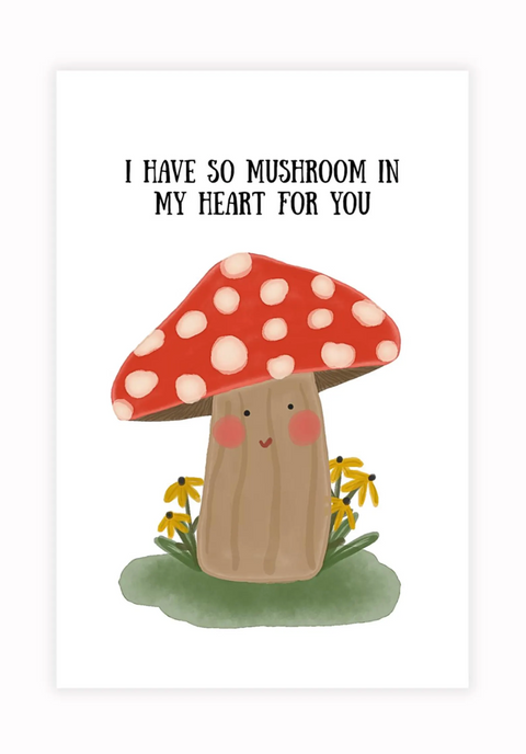 Peachy Littles - So Mushroom In My Heart Card