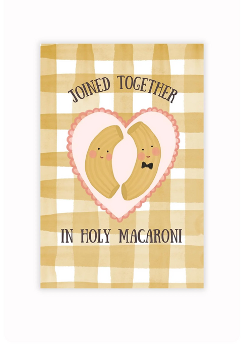 Peachy Littles - Holy Macaroni Card