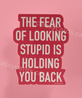 Motivational quote on a pink background with 'classy cards' branding.
