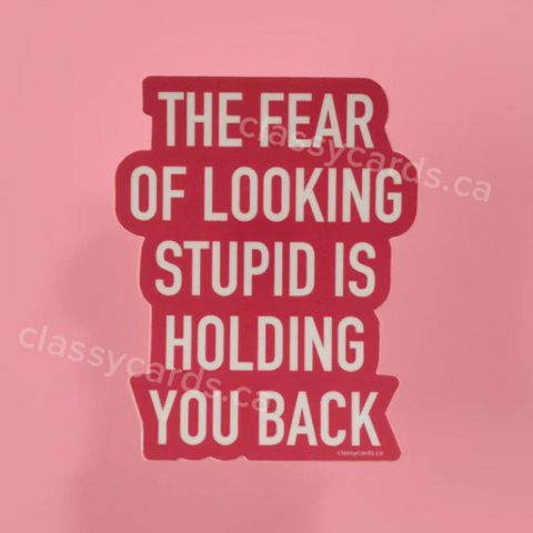 Motivational quote on a pink background with 'classy cards' branding.