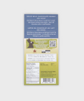 Product label with QR code and text on a white background