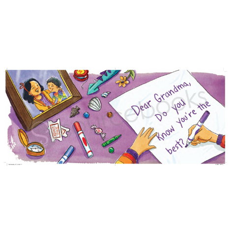 Product page for a children's book titled 'Dear Grandma' on Raincoast Distribution Group website.