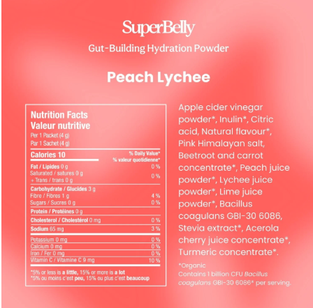 Superbelly Hydration Powder | Peach Lychee