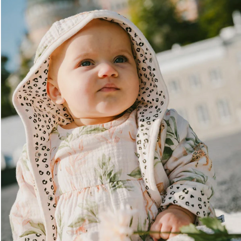 Deux Par Deux | Reversible Hooded Jacket | Leopard Print