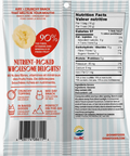 Snack package with nutritional information and branding on a white background