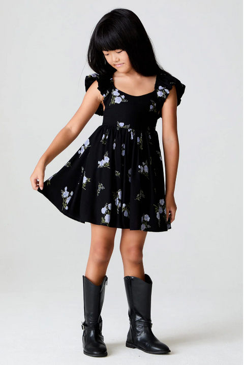 Crocket Mini Dress | Black