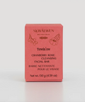 SKwalwen Cranberry Rose Cleansing Facial Bar packaging on a white background