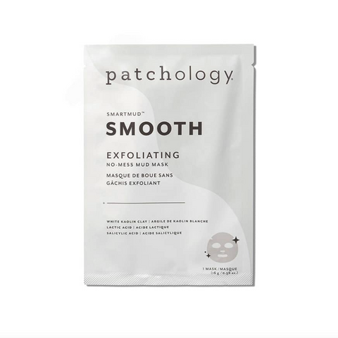 Patchology Smooth Exfoliating mask packaging on a white background