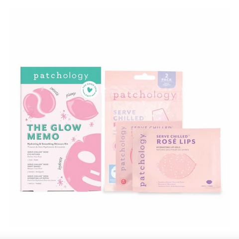Patchology skincare masks packaging on a white background