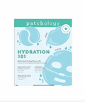 Patchology Hydration 101 skincare kit packaging on a white background
