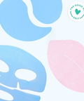 Three colorful masks on a light blue background with 'The Good Skin Edit' logo.