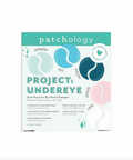 Patchology Project: Undereye eye patch sampler packaging on a white background