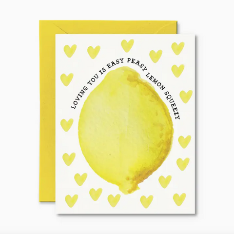 Loving You Is Easy Peasy Lemon Squeezy Card