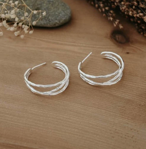 Entwined Hoops | Silver or Gold