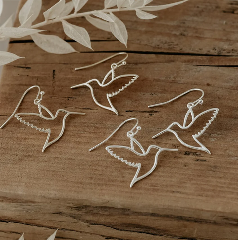 Flutter Earrings | Silver or Gold