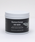 Jar of 'Raven Song New Moon' product on a white background