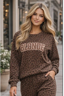 Varsity Blonde | Leopard Brown