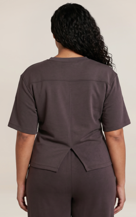 Pleated Waist Top | Soft Brown