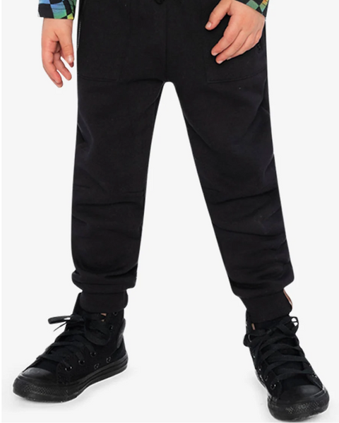 Fleece Sweatpants With Pockets | Black