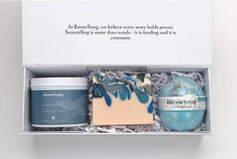 RainSong Signature Artisan Gift Box | Sea Salt, Agave & Vetiver