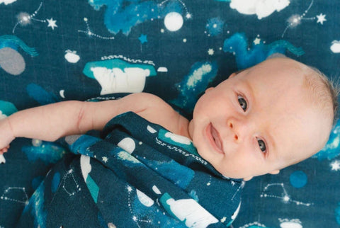 Muslin Swaddle | Stargazing Bear