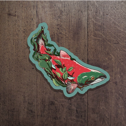 Sockeye Salmon | Vinyl Sticker