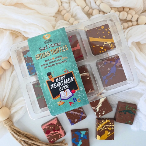 Succulent sweets chocolate box of 6 truffles teacher gift