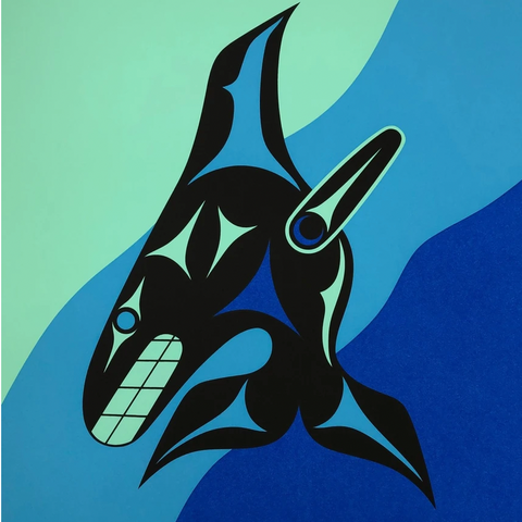 The Whale Limited Print 22X27 Unframed By Virgil Sampson