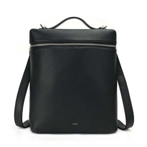 The 'ALETTE' 3-in-1 Convertible Backpack #7454 | Black