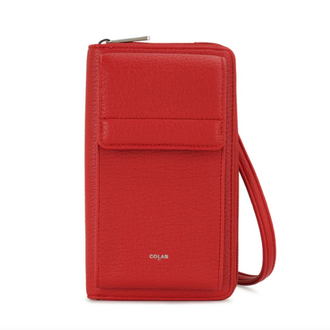 The 'MIRI' Wallet / Tech Crossbody #7458 | Cherry Red