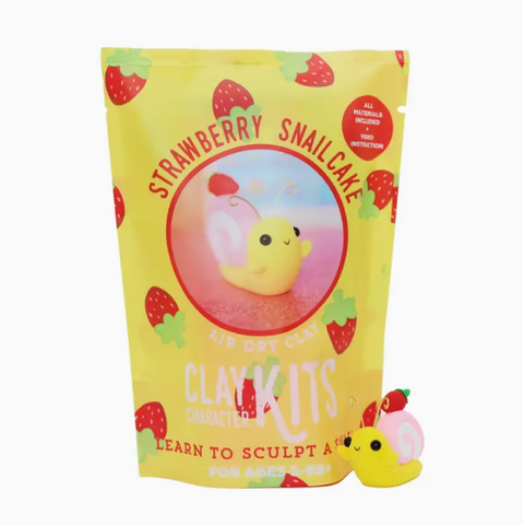 DIY Dry Clay Kit | Strawberry Snailcake