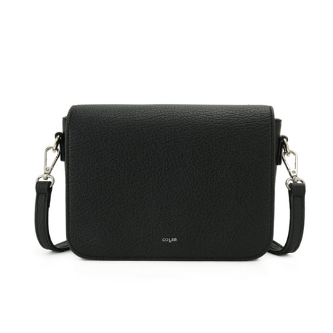 The 'ZEINA' Flap Crossbody #7461 | Black