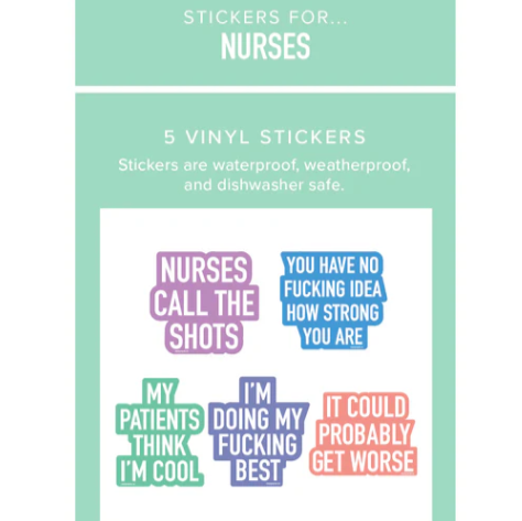 nurses, gift, Nurse stickers, Vinyl Sticker Sheet