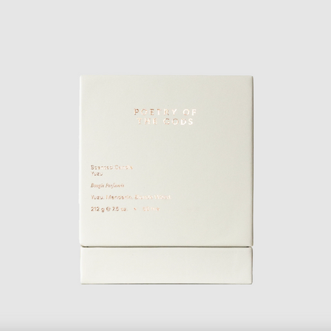 White book titled 'Poetry of the Gods' on a white background