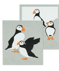 abbott puffins swedish dishcloth 2 pack