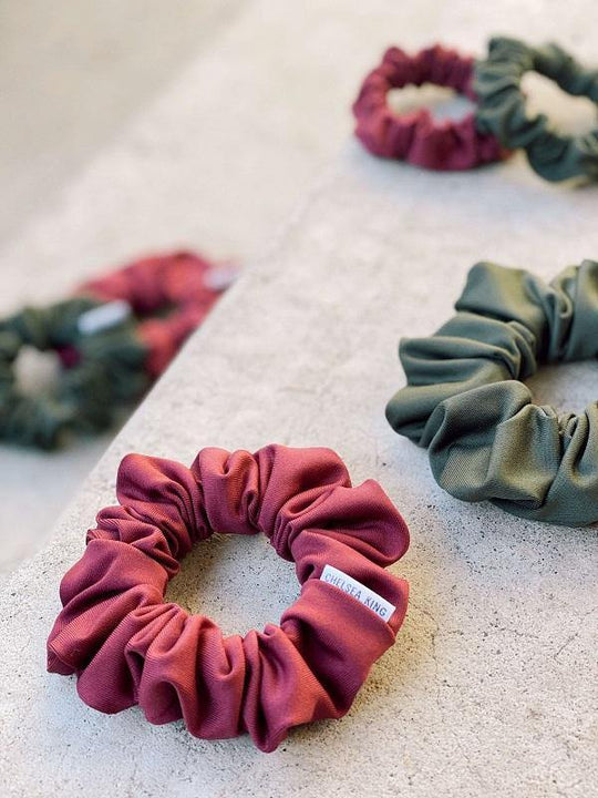 CHELSEA KING - ACTIVE+ RUBY WINE SCRUNCHIE