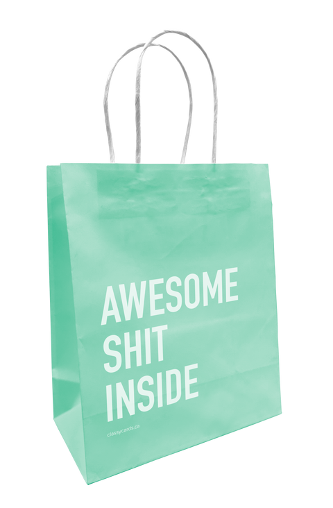 gift bag, card