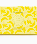 Yellow packaging with banana pattern and 'Bananarama' branding on a white background