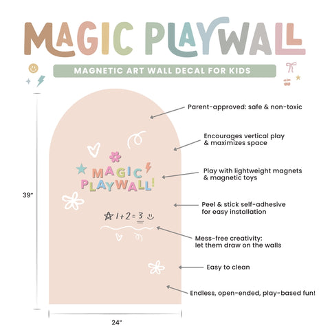 Magic Play Wall | Arch Magnetic Decal For Kids