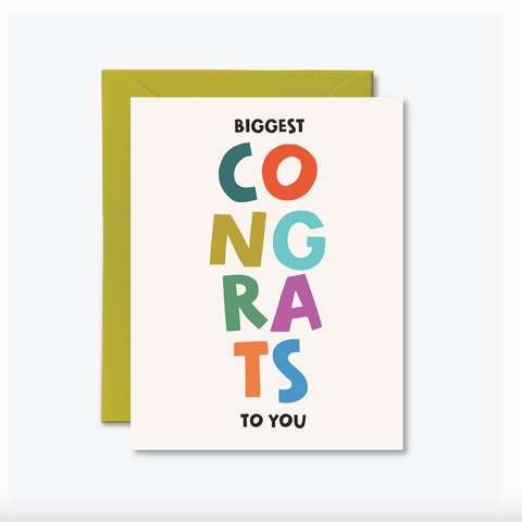 Biggest Congrats Card