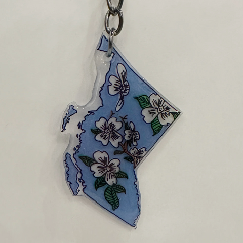 british columbia keychain flowering dogwood