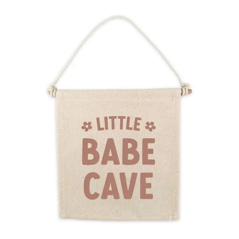Canvas Hang Sign | Little Babe Cave