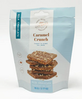 Packaged snack with 'Caramel Crunch' label on a white background