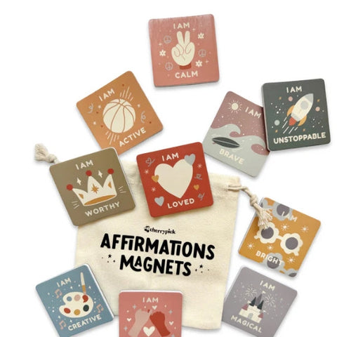 kids affrimations positivity learning magnets