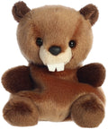 Plush toy otter on a white background