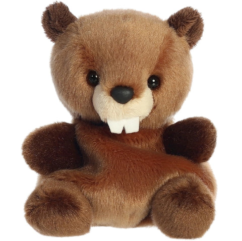 Plush toy otter on a white background