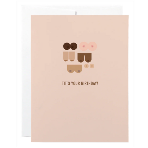 classy cards Tits Your Birthday card
