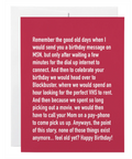 classy cards chatty catchy card Birthday VHS